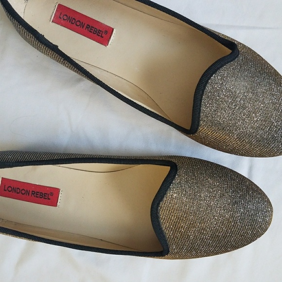 london rebel Shoes - New London Rebel Glitter Ballet Flats